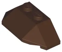 Dark Brown Wedge 2 x 4 Triple