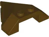 Dark Brown Wedge 4 x 4 Pointed