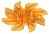 Trans-Orange Propeller 8 Blade 5 Diameter