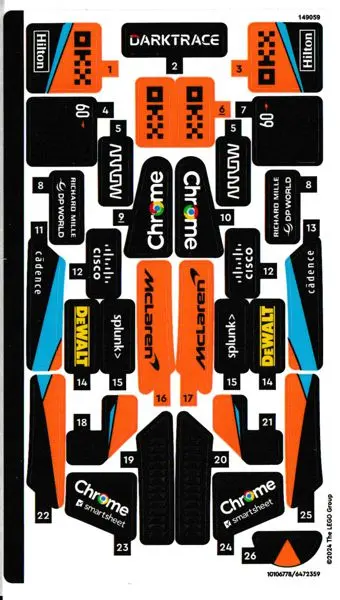 Sticker Sheet for Set 76919 - (10106778/6472359)