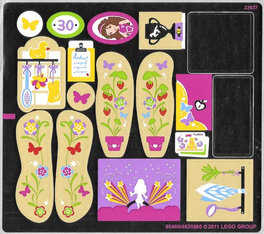Sticker Sheet for Set 3315, Mirrored - (95460/4620860)