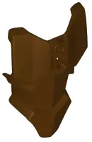Dark Brown Large Figure Torso Armor with 2 Chest Holes