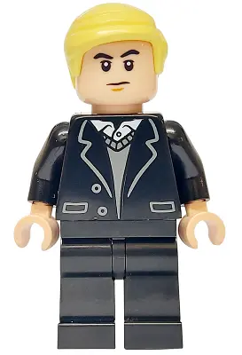 Draco Malfoy - Black Suit, Dark Bluish Gray Sweater