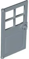 Blue Door 1 x 4 x 6 with 4 Panes and Stud Handle