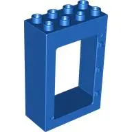 Blue Duplo Door / Window Frame 2 x 4 x 5
