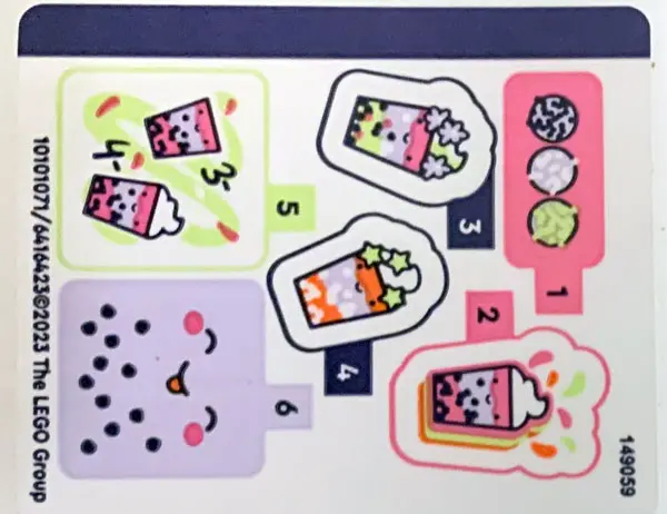 Sticker Sheet for Set 41733 - (10101071/6416423)