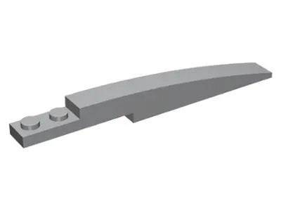 Flat Silver Slope, Curved 10 x 1
