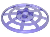 Trans-Purple Dish 6 x 6 Inverted (Radar) Webbed - Type 2 (Underside Attachment Positions at 90 degre