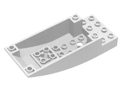 White Cockpit 10 x 4 x 2 Curved