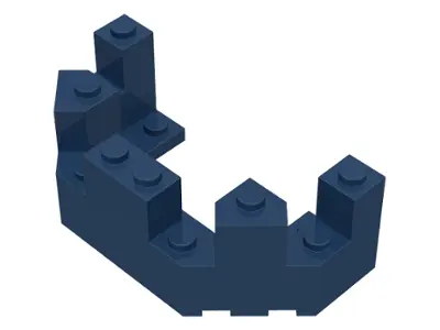 Dark Blue Castle Turret Top 4 x 8 x 2 1/3