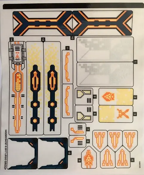 Sticker Sheet for Set 70357 - (34329/6194787)