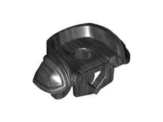 Pearl Dark Gray Minifigure Armor Breastplate with Shoulder Pads Large, Pentagonal Cutout and 4 Studs