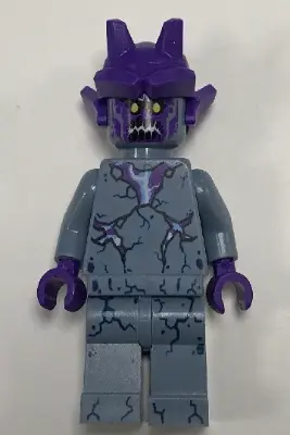 Stone Stomper - Partially Cracked Open Chest, Small Dark Blue Cracks on Legs, Open Mouth
