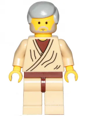 Obi-Wan Kenobi (Old with Light Bluish Gray Hair - 20th Anniversary Torso)