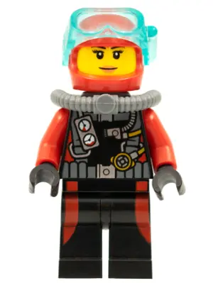Scuba Diver, Female without Flippers