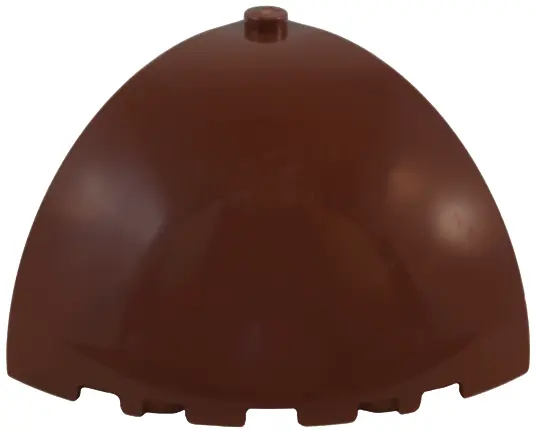 Reddish Brown Brick, Round Corner 5 x 5 x 3 1/3 Dome Top