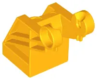 Bright Light Orange Duplo Hook Base 2 x 2 with Thick Bracing / Drum Narrow Ridged Holder