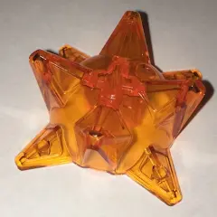 Trans-Orange Hero Factory Weapon, Spiked Ball Half with Axle Hole
