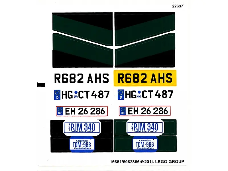 Sticker Sheet for Set 10242, Sheet 1 - (16681/6062886)