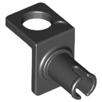 Black Minifigure Neck Bracket with Technic Pin