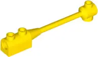 Yellow Bar 1 x 8 with Brick 1 x 2 Curved Top End (Axle Holder Inside Small End)