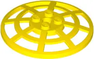 Yellow Dish 6 x 6 Inverted (Radar) Webbed - Type 2 (Underside Attachment Positions at 90 degrees)