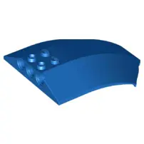 Blue Windscreen 8 x 6 x 2 Curved Sloped Sides