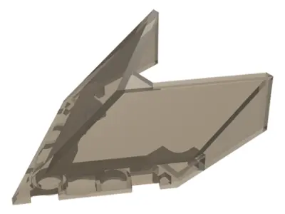 Trans-Brown Windscreen 6 x 4 x 1 1/3 Pointed