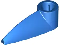 Blue Bionicle 1 x 3 Tooth with Axle Hole (Bohrok Eye)