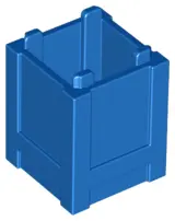 Blue Container, Box 2 x 2 x 2 - Top Opening