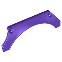 Dark Purple Technic, Panel Car Mudguard Arched 15 x 2 x 5 Straight Top