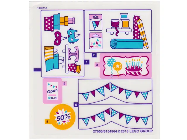 Sticker Sheet for Set 41132 - (27050/6154864)