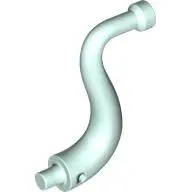 Light Aqua Elephant Tail / Trunk with Bar End - Long Straight Tip