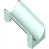 Light Aqua Slide Playground 4 x 6 x 6 Straight