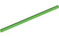 Bright Green Hose, Rigid 3mm D. 10L / 8.0cm