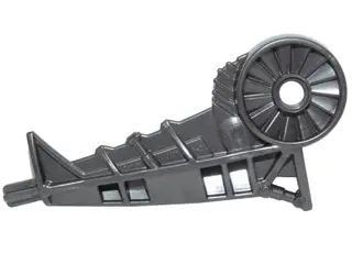 Pearl Dark Gray Bionicle Weapon Boomerang Half