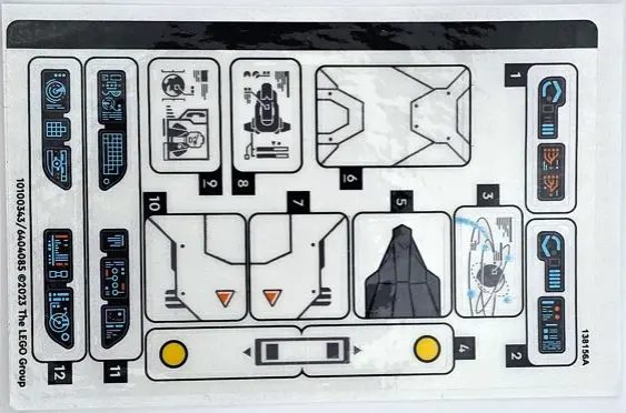 Sticker Sheet for Set 76232 - (10100343/6404085)