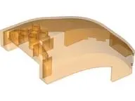 Trans-Orange Windscreen 10 x 6 x 4 Curved