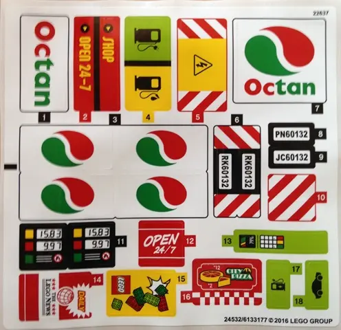Sticker Sheet for Set 60132 - International Version - (24532/6133177)