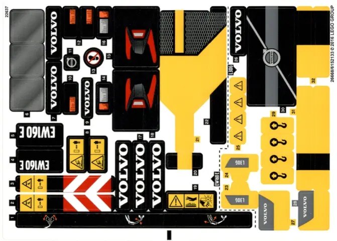Sticker Sheet for Set 42053 - (26668/6152133)