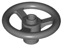 Dark Bluish Gray Technic, Steering Wheel Small, 3 Studs Diameter