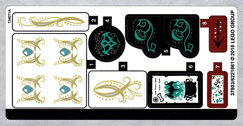 Sticker Sheet for Set 41195 - (37803/6221661)