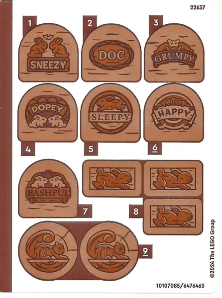 Sticker Sheet for Set 43242 - (10107085/6476463)
