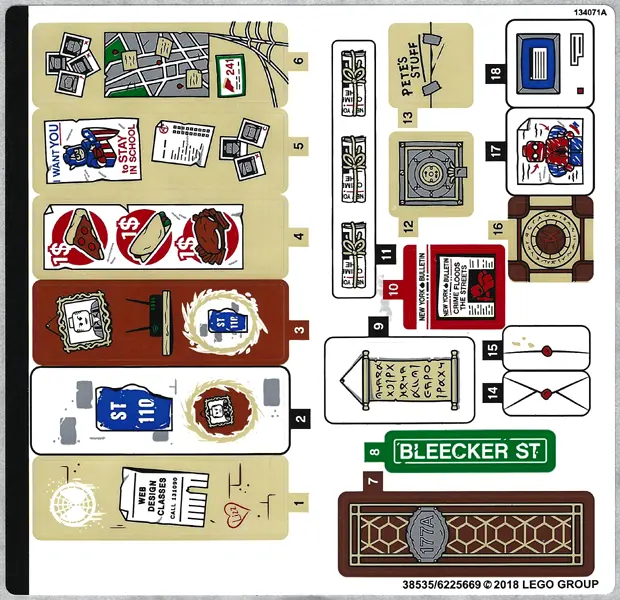 Sticker Sheet for Set 76108, Sheet 1 - (38535/6225669)