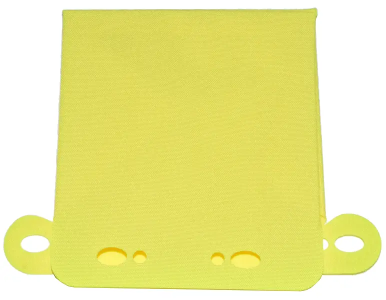 Neon Yellow Cloth Tent, Peaked with Round Peg Extensions
