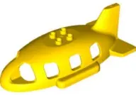 Yellow Duplo Airplane Midsize Fuselage Top with Tail