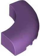 Medium Lavender Brick, Round Corner 5 x 5 without Studs