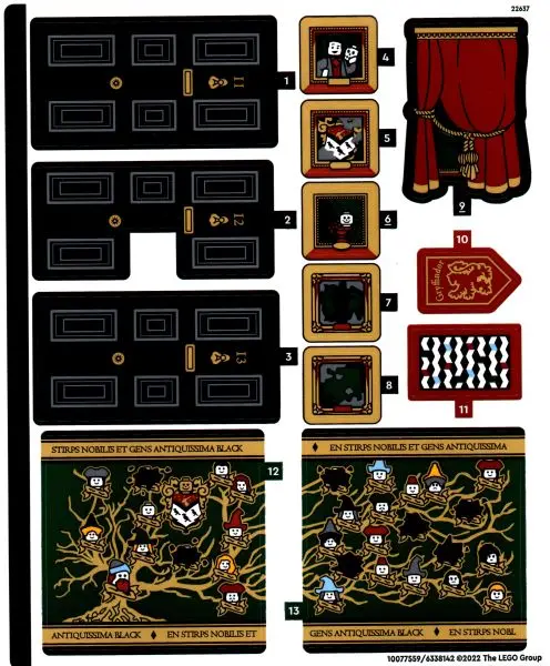 Sticker Sheet for Set 76408 - (10077559/6338142)