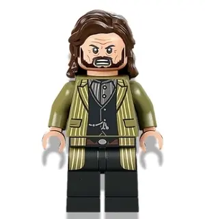 Sirius Black - Dark Brown Hair, Olive Green Jacket