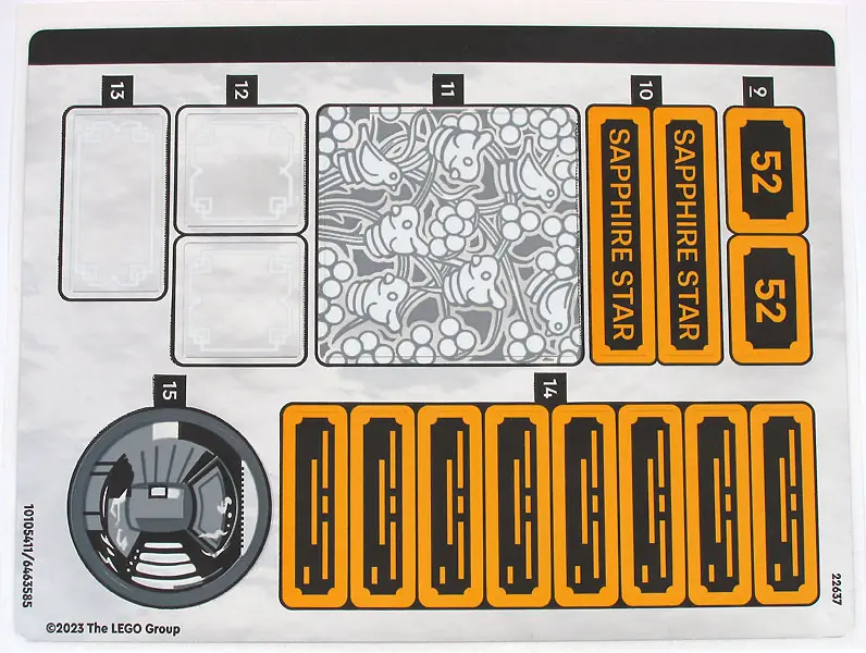 Sticker Sheet for Set 21344, Sheet 2, Mirrored - (10105411/6463585) (First Version with Bright Light